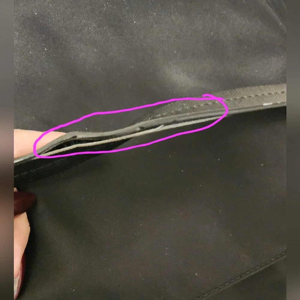 🌷👜Kate Spade Black Nylon Messenger Crossbody Shoulder Bag🌷 - Picture 10 of 11